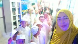 Kegiatan rumah baca Hikmah Nur Beting Momen Ramadan