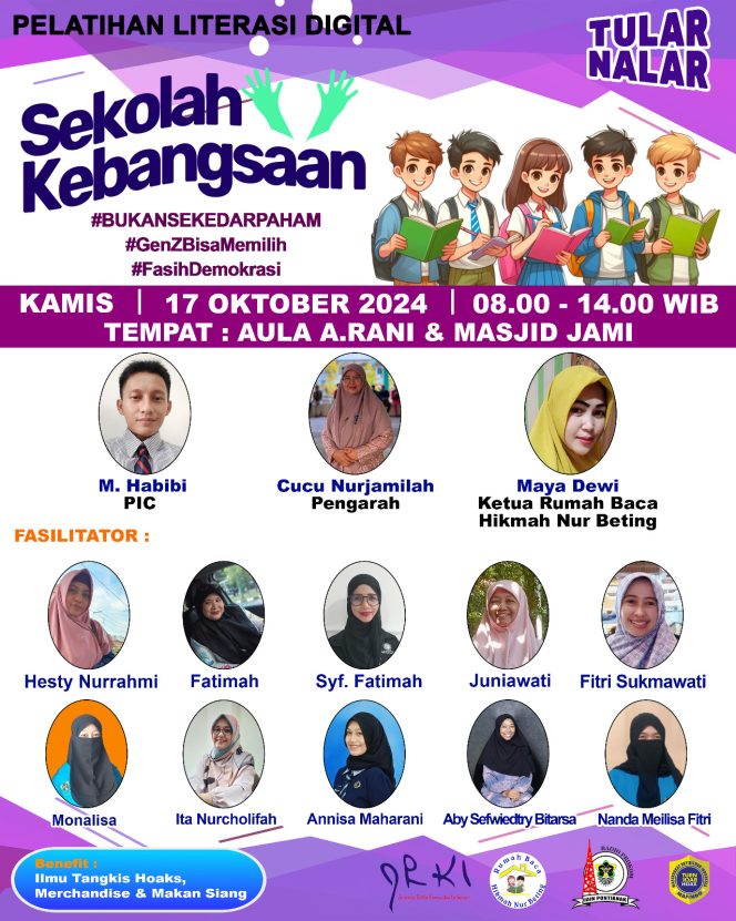 
 Pelatihan Sekolah Kebangsaan Tular Nalar Digelar di Pontianak