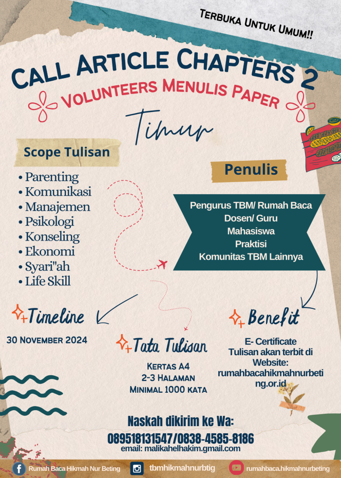 
 Call Articles Paper Chapters 2