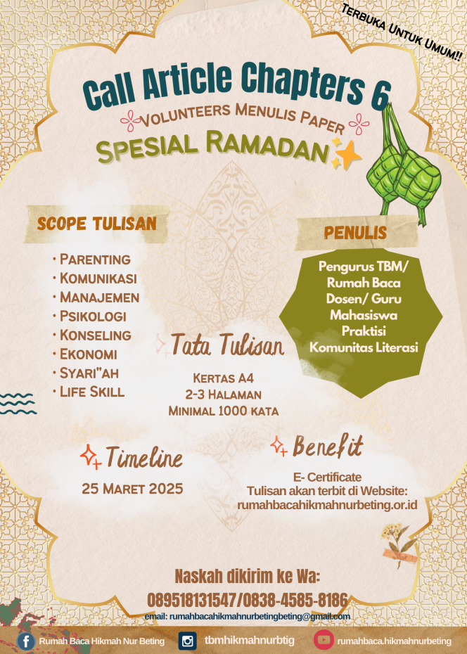 
 Call Paper Spesial Ramadan 2025