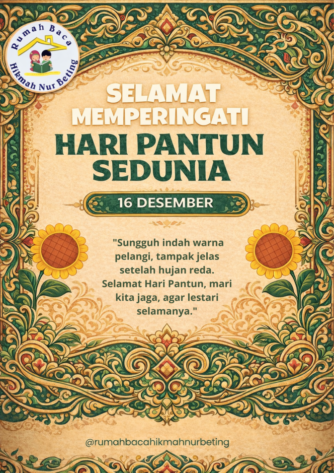 
 Selamat Hari Pantun Sedunia