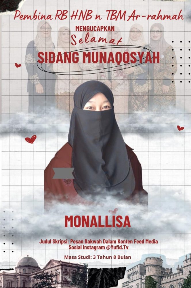 
 Selamat dan Sukses Sidang skripsi Monallisa
